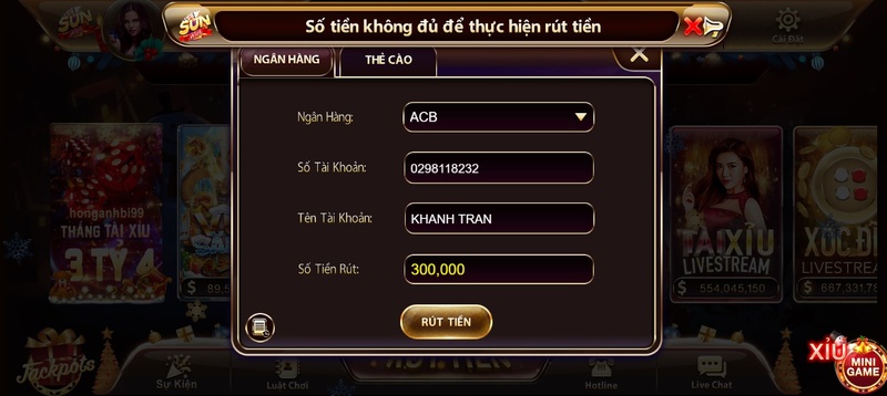 Tổng hợp lý Sunwin không cho rút tiền