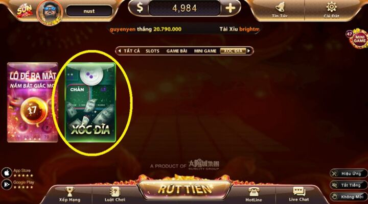 Xóc đĩa Sunwin và 68 game bài phá đảo mọi kỷ lục tại cổng game 2024